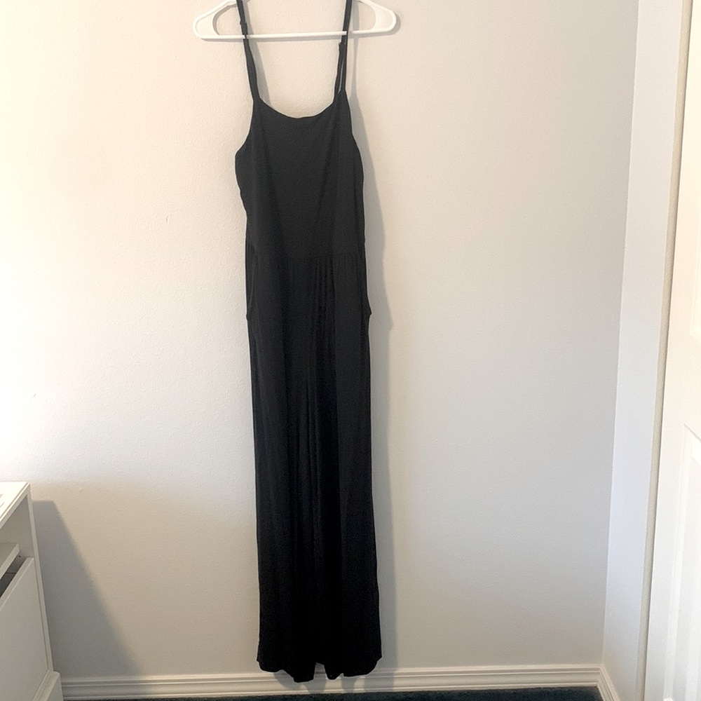 Black jumpsuit with pockets